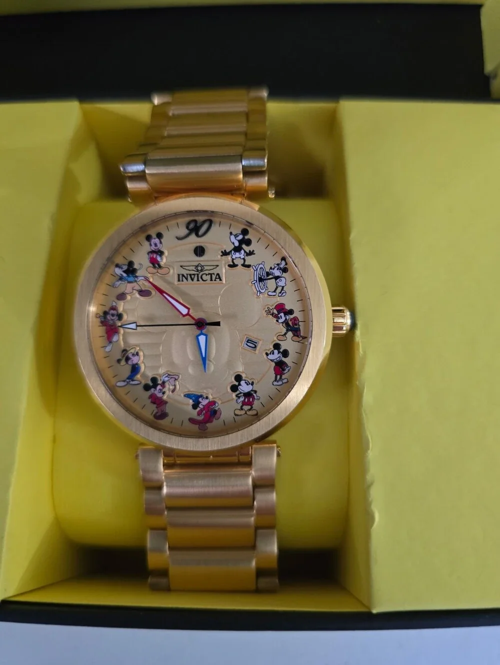 Invicta gold tone